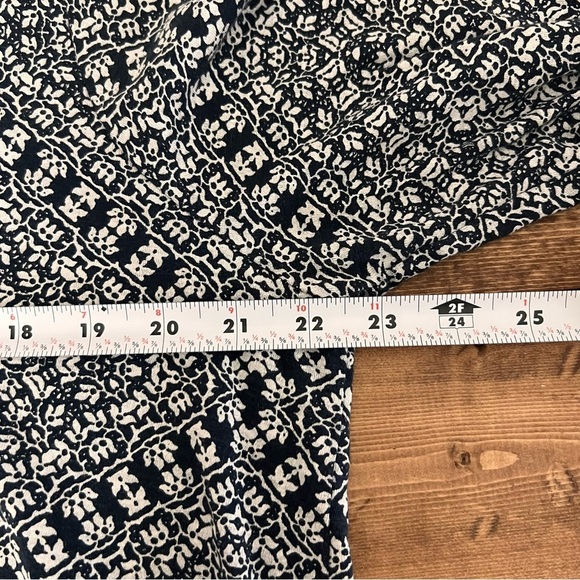 LUCKY BRAND Top Size 1X Paisley Blue cotton blend 3/4 Sleeve - Picture 6 of 13